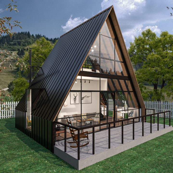 Küçük ev mimari projeleri kategorisi için örnek proje görseli