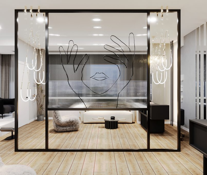 KNG Mimarlık Lüks Güzellik Merkezi Karşılama Alanı Tasarımı