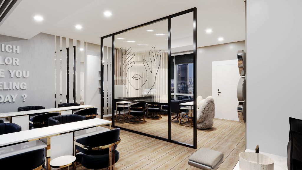 alt|Lüks Güzellik Merkezi Tasarımı KNG Mimarlık