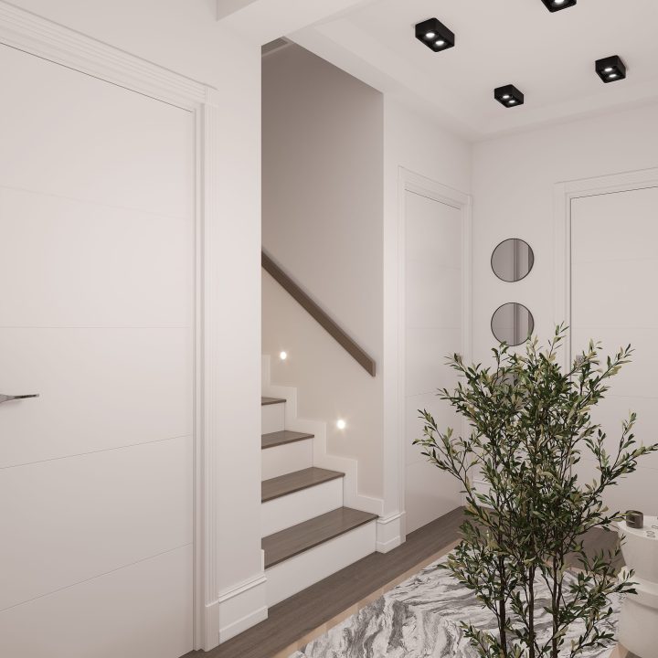 Karamürsel Daire 01 iç mekan merdiven detayı