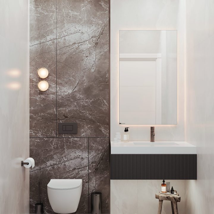Karamürsel Daire 01 modern banyo iç mimari
