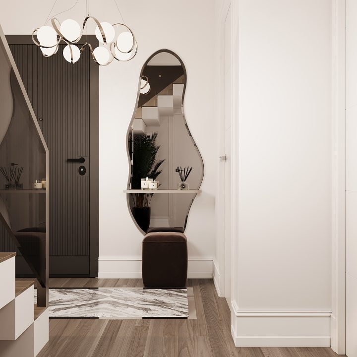 Karamürsel Daire 10 merdiven alanı iç mimari