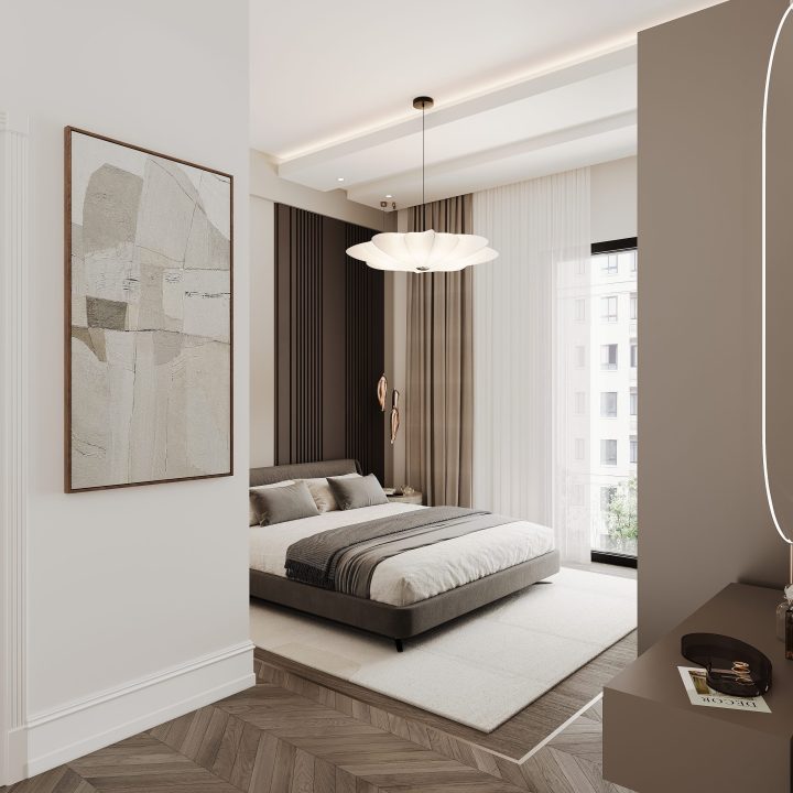 Karamürsel Daire 05 modern yatak odası iç mekan