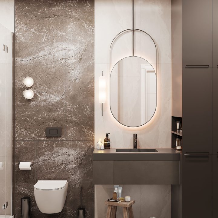 2024 Karamürsel Daire 05 duş alanı tasarımı