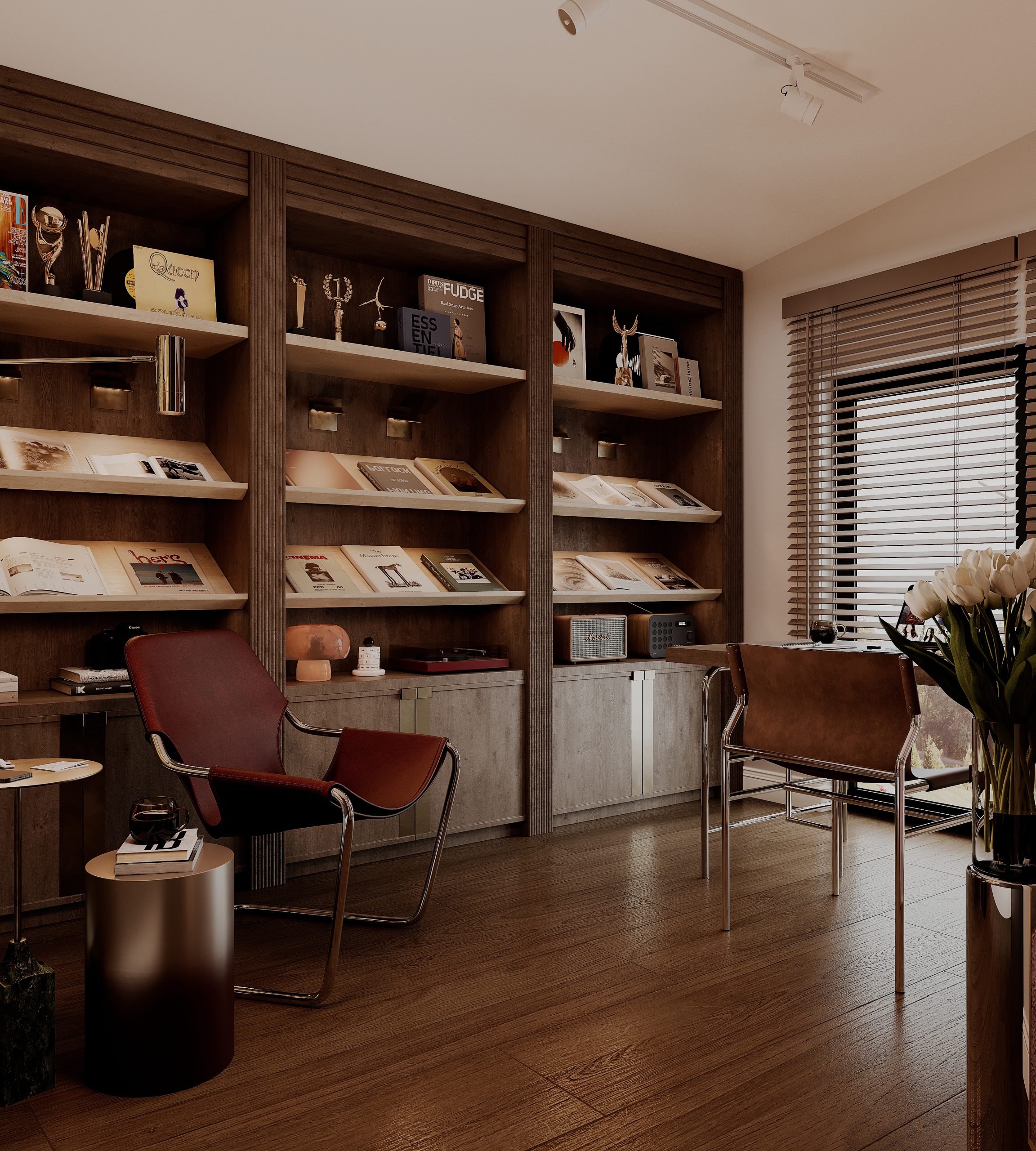 2025 H. Çalişma Odası iç mimari konut projesi için örnek görsel