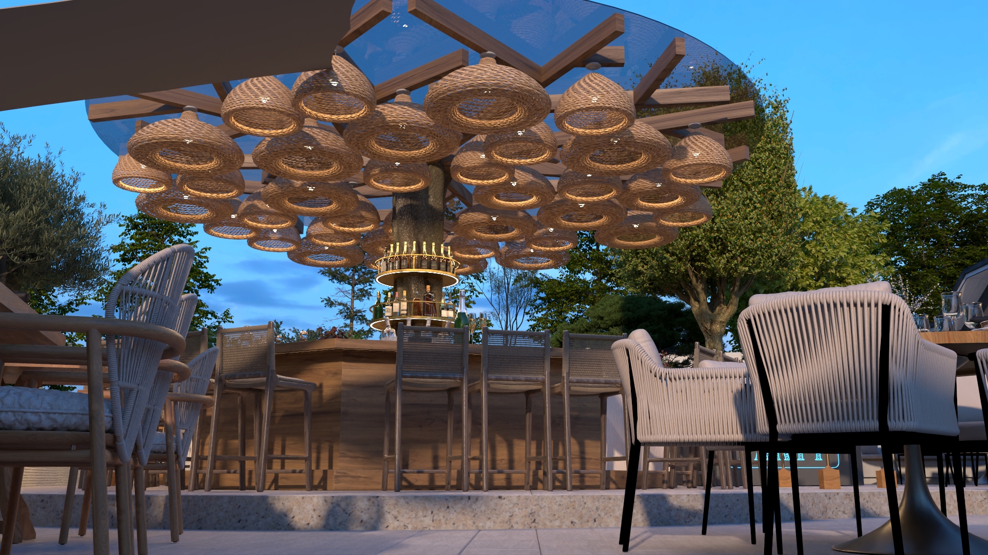 2024 Bodrum Yalıkavak Marina Restoran Projesi için örnek görsel