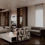 2026 Kasaba Evleri Villa 19 iç mimari projesi – salon perspektif, odak noktası ve aydınlatma katmanları (KNG Mimarlık)